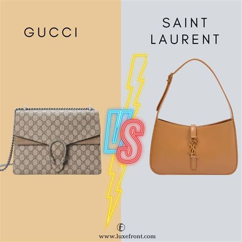 ysl vs gucci which is better|YSL vs Gucci handbags.